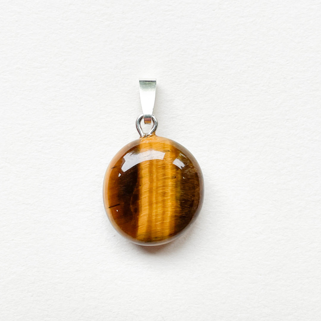 tijgeroog bruine premium hanger 925 sterling zilver edelstenen mineralen edelsteenhanger sieraden juwelen