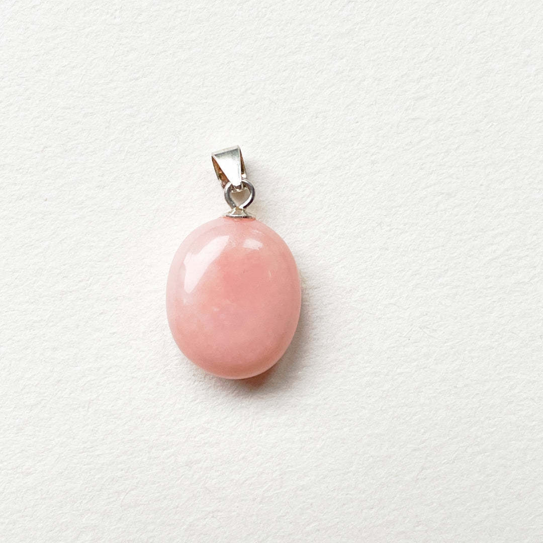 andes opaal roze hanger edelsteenhanger edelstenen 925 sterling zilver sieraden