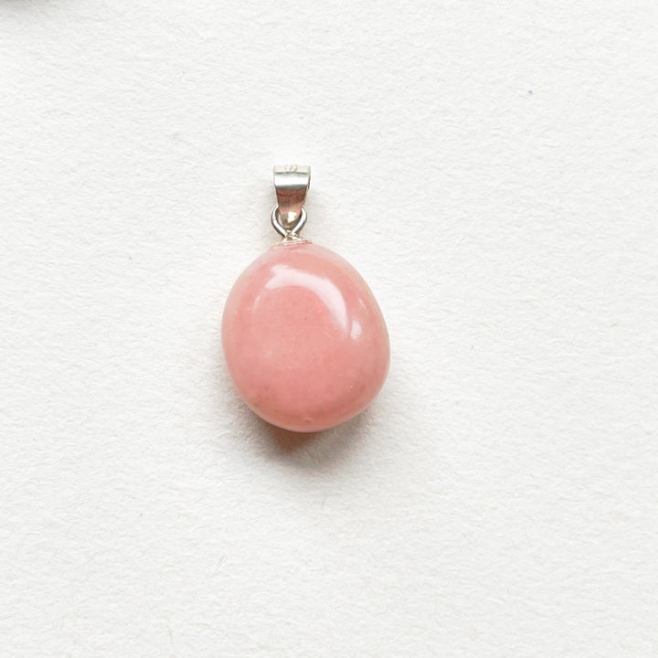 andes opaal roze hanger edelsteenhanger edelstenen 925 sterling zilver sieraden