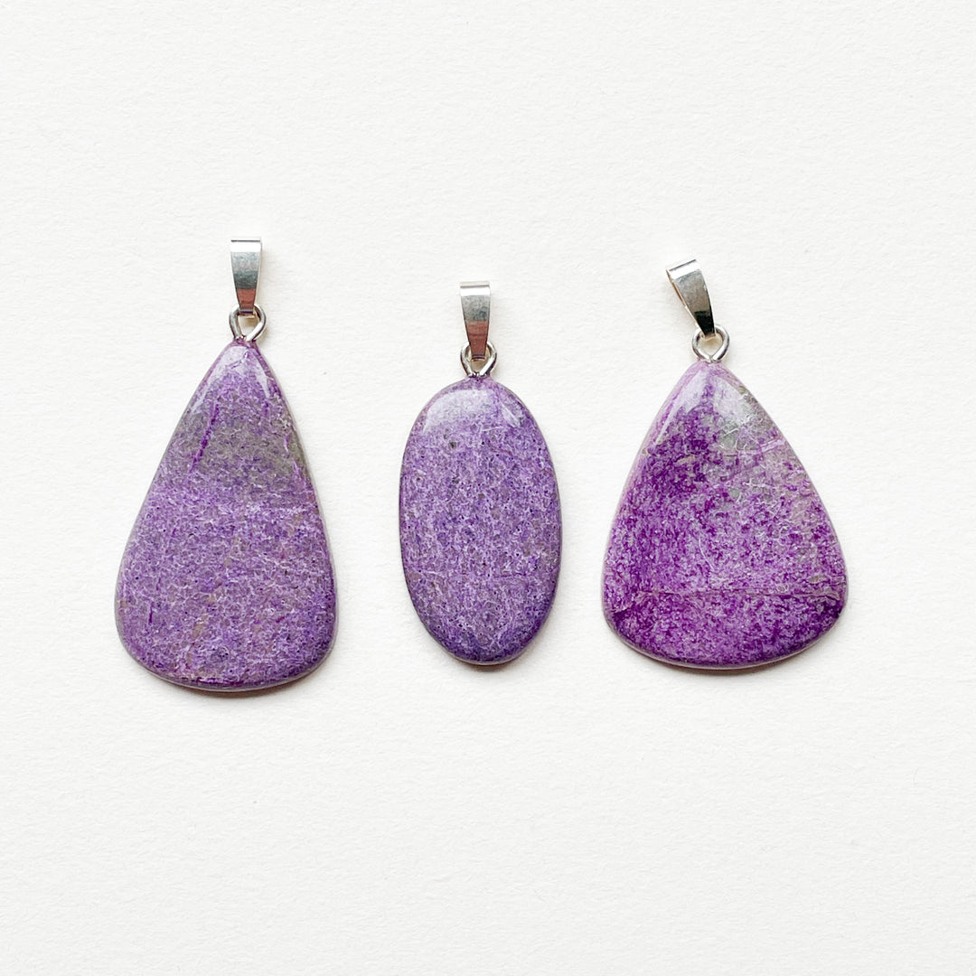 stichtiet paarse edelsteen hanger edelsteenhanger juweel sieraad 925 sterling echt zilver