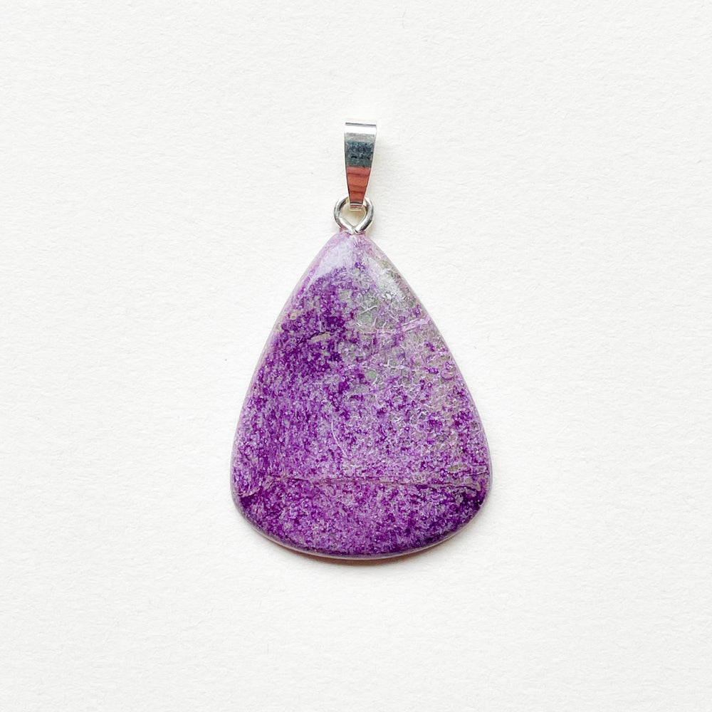 stichtiet paarse edelsteen hanger edelsteenhanger juweel sieraad 925 sterling echt zilver