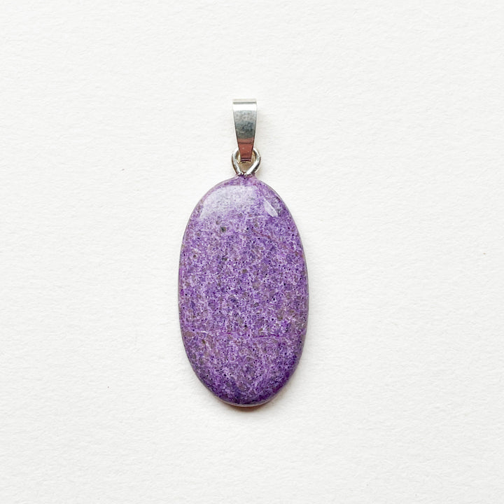 stichtiet paarse edelsteen hanger edelsteenhanger juweel sieraad 925 sterling echt zilver