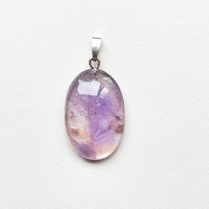 Ametrien lila/gele premium hanger (925 sterling zilver)