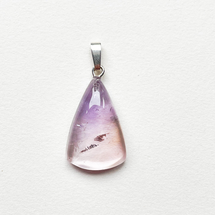 ametrien lila paarse premium edelsteen hanger 925 sterling zilver