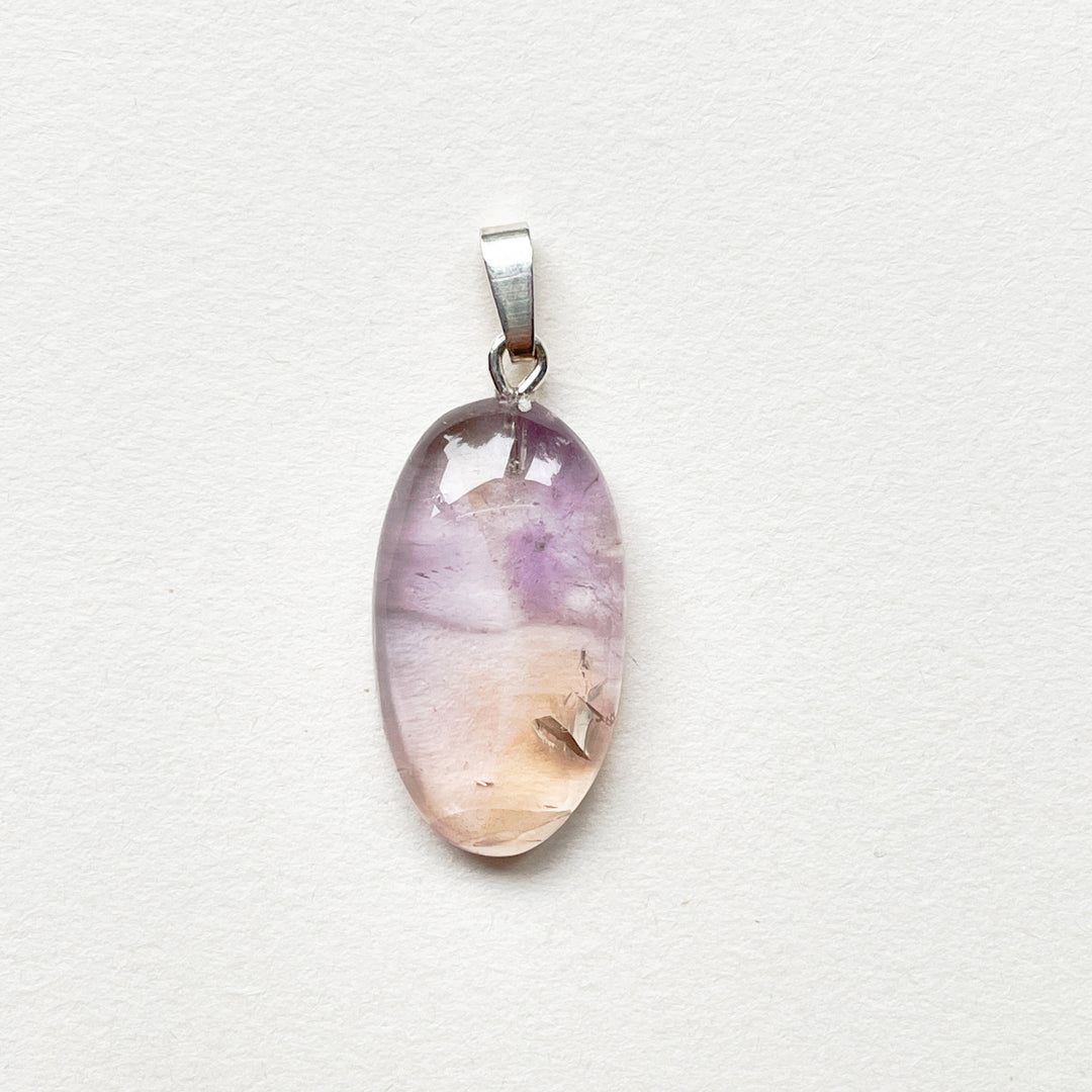 ametrien lila paarse premium edelsteen hanger 925 sterling zilver
