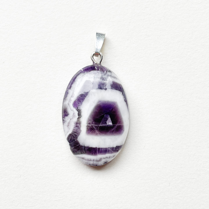 amethist chevron paarse premium edelsteen hanger 925 sterling zilver edelstenen sieraden juwelen