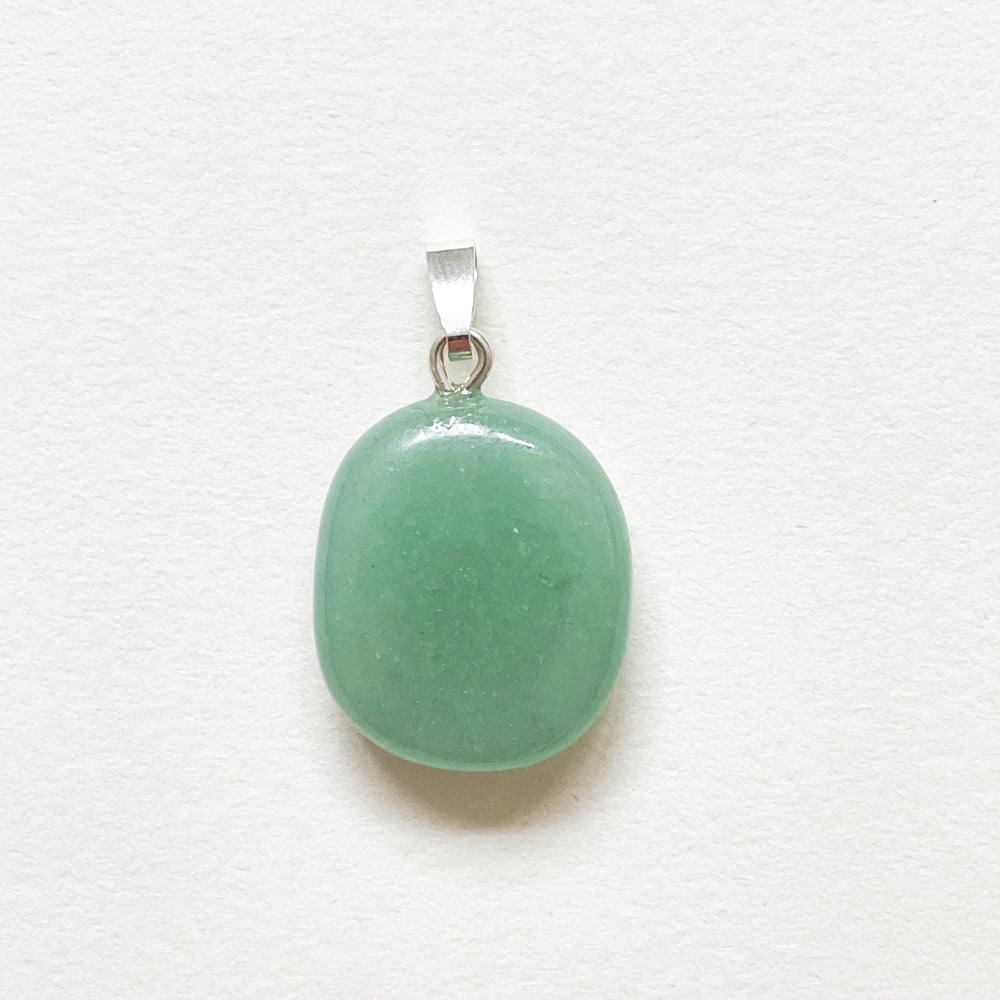 aventurijn groene edelsteen hanger 925 sterling zilver edelstenen