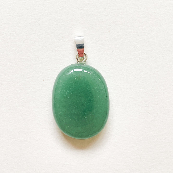 aventurijn groene edelsteen hanger 925 sterling zilver edelstenen