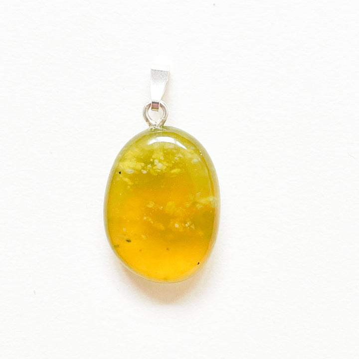 serpentijn groene premium hanger 925 sterling zilver edelstenen mineralen edelsteenhanger