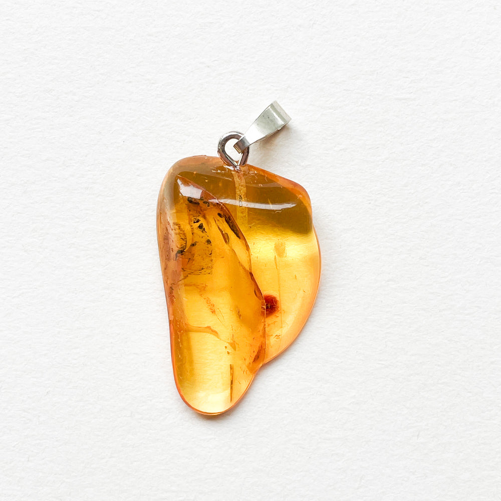 amber fossiel hars barnsteen gele edelsteen hanger 925 sterling zilver edelsteen sieraad ketting