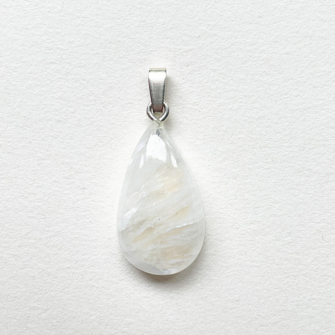 maansteen regenboog witte labradoriet edelsteen hanger 925 sterling zilver edelstenen sieraad juweel