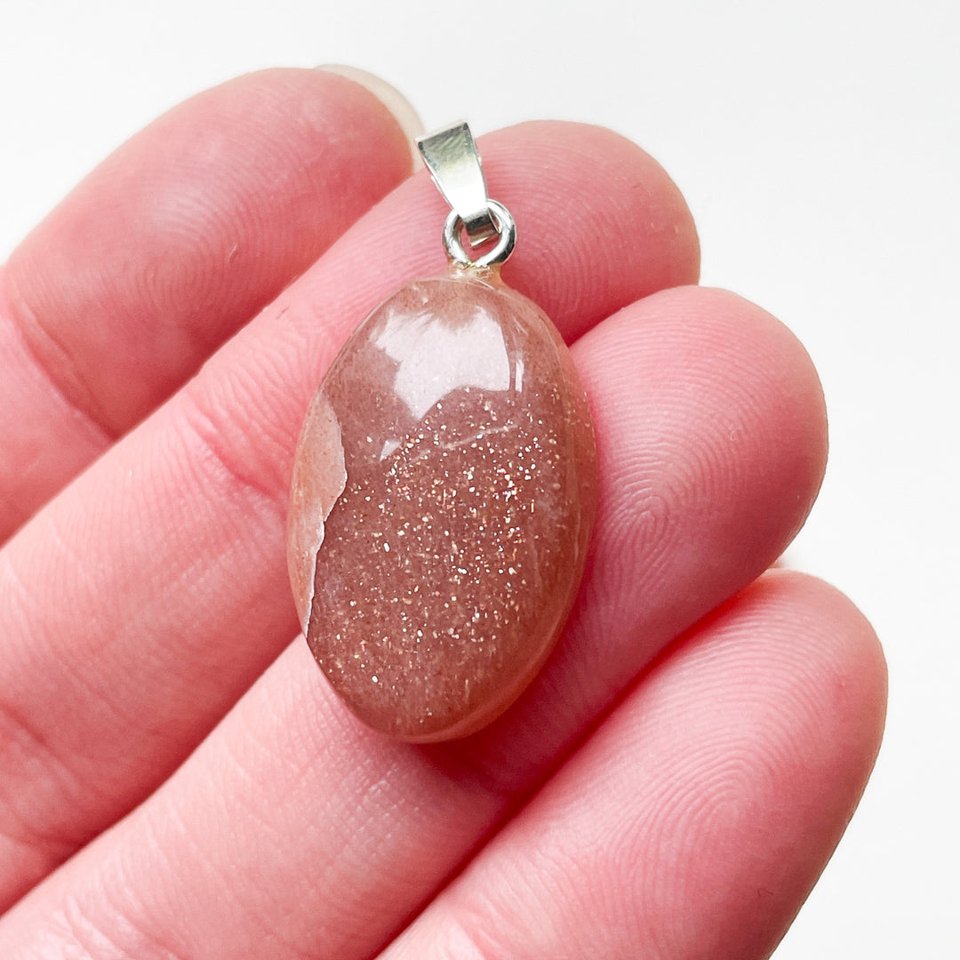 zonnesteen oranje edelsteen hanger edelsteenhanger juweel sieraad 925 sterling echt zilver