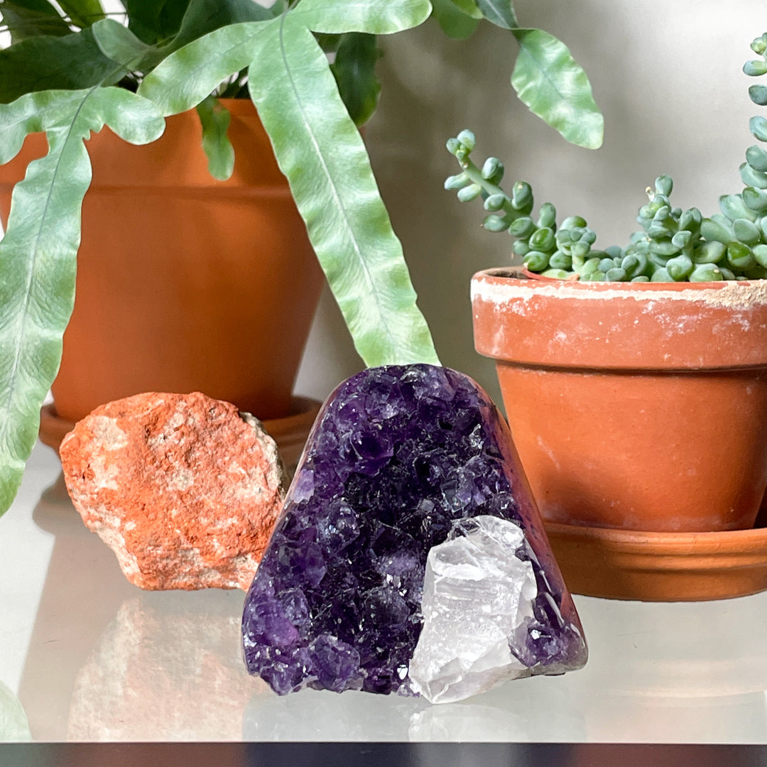 amethist ruwe kristal geode edelsteen