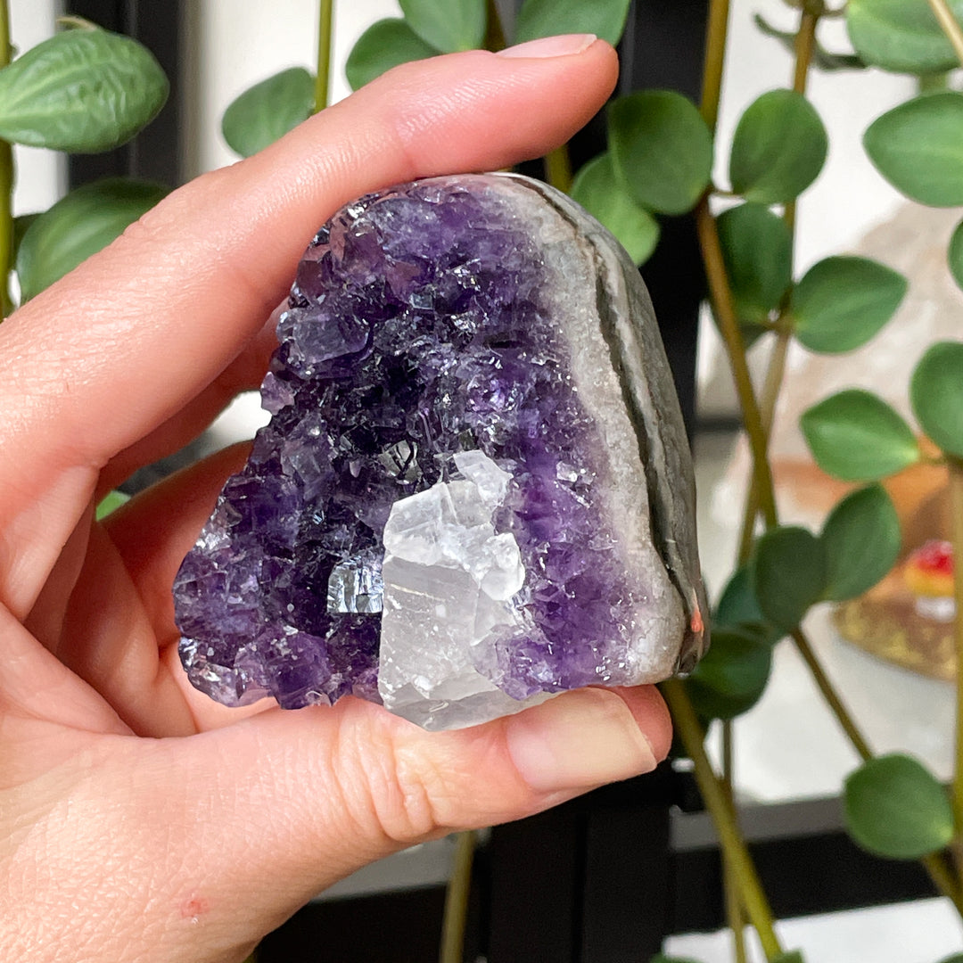 amethist ruwe kristal geode edelsteen