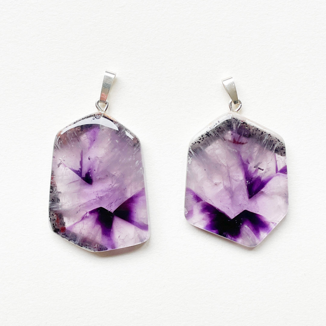 amethist ster paarse edelsteen hanger 925 sterling zilver edelstenen