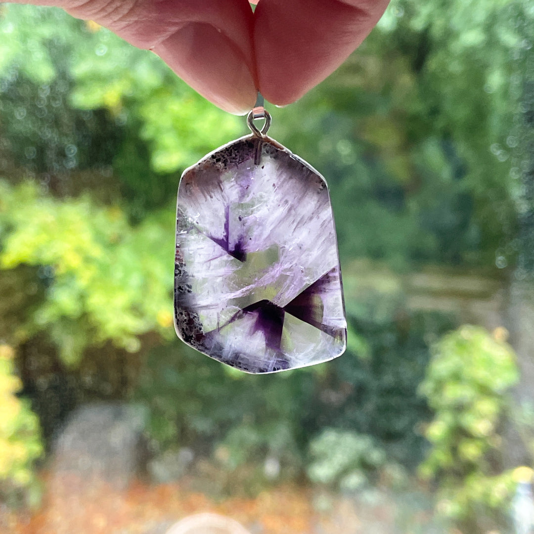 amethist ster paarse edelsteen hanger 925 sterling zilver edelstenen
