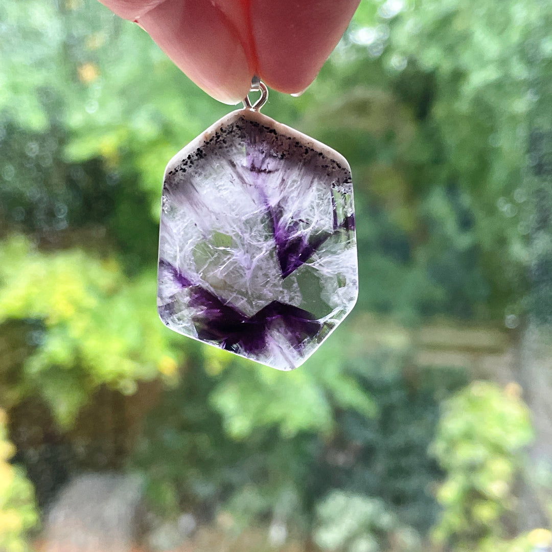 amethist ster paarse edelsteen hanger 925 sterling zilver edelstenen