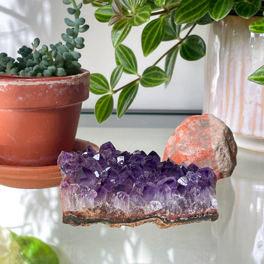 amethist geode paarse kristal edelsteen