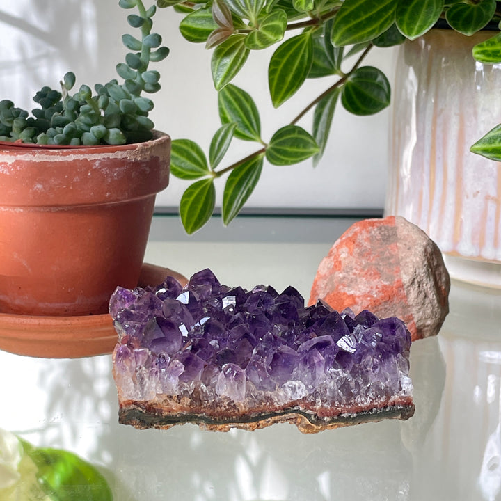 amethist geode paarse kristal edelsteen