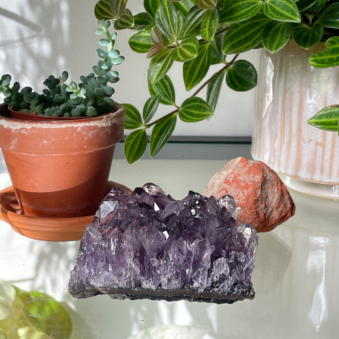 amethist geode paarse kristal edelsteen