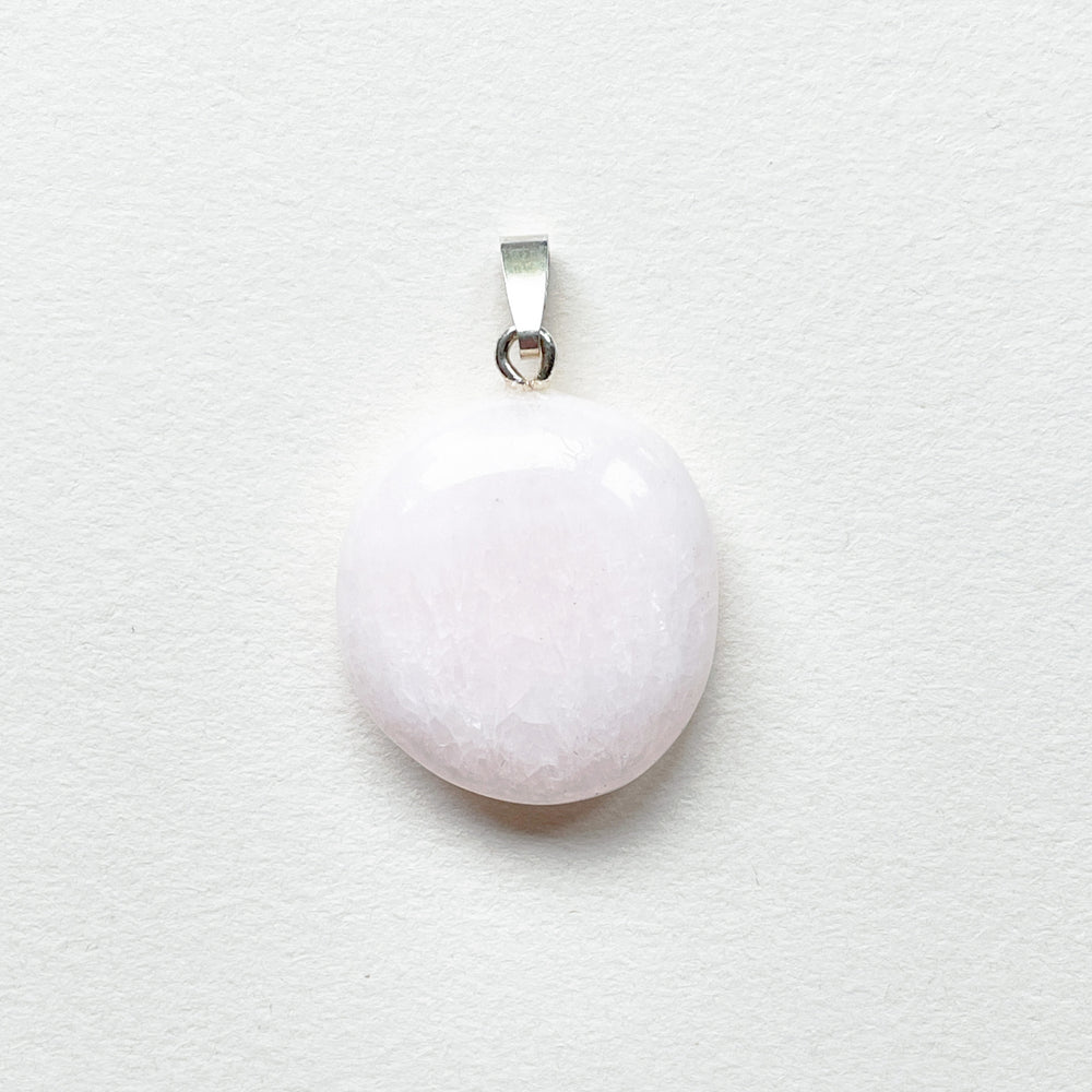 mangano calciet roze zacht premium hanger 925 sterling zilver 