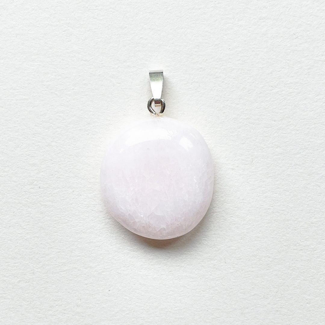 mangano calciet roze zacht premium hanger 925 sterling zilver 