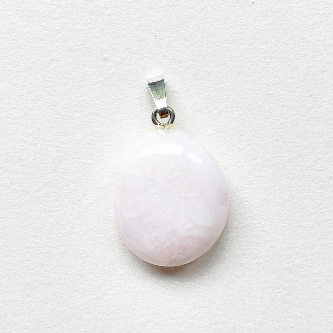 mangano calciet roze zacht premium hanger 925 sterling zilver 