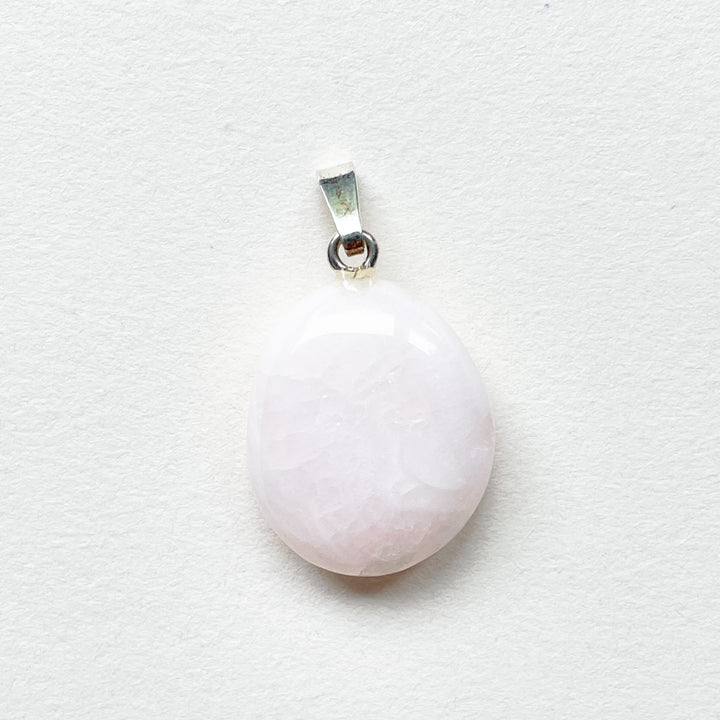 mangano calciet roze zacht premium hanger 925 sterling zilver 