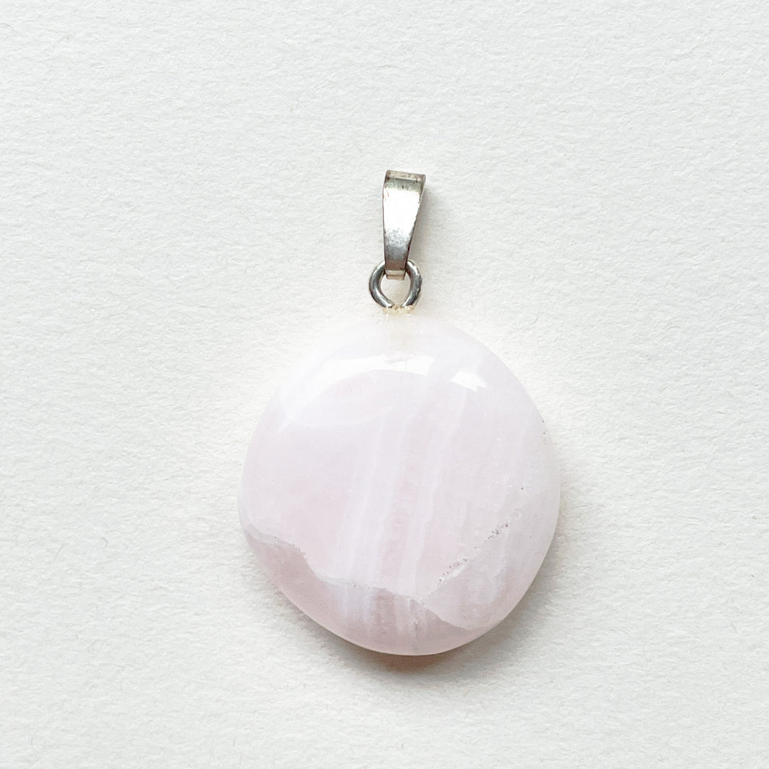 mangano calciet roze zacht premium hanger 925 sterling zilver 