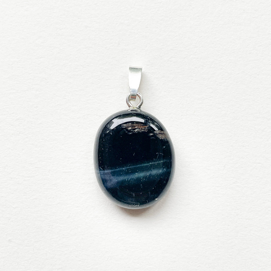 valkenoog blauwe edelsteen hanger 925 sterling zilver edelsteen sieraad ketting