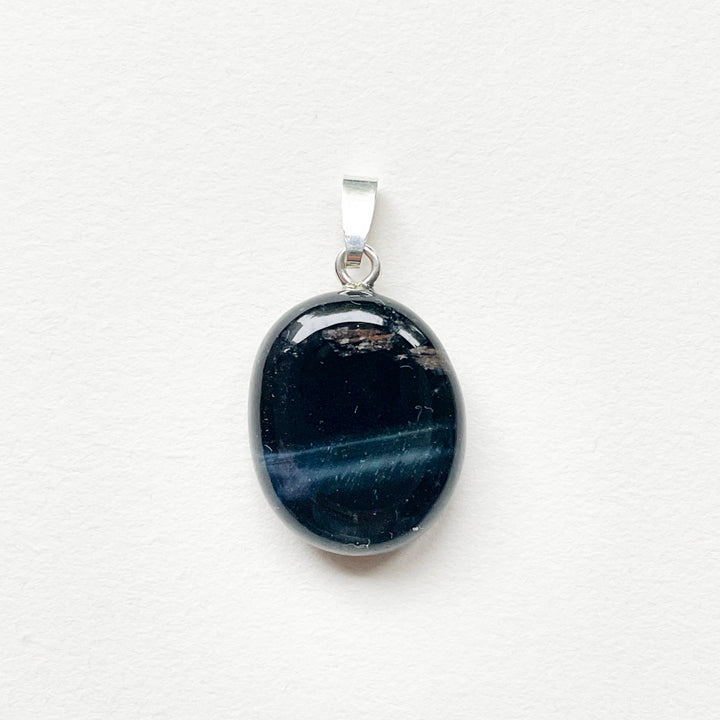 valkenoog blauwe edelsteen hanger 925 sterling zilver edelsteen sieraad ketting