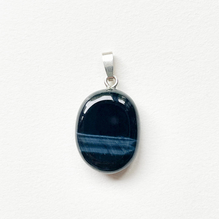 valkenoog blauwe edelsteen hanger 925 sterling zilver edelsteen sieraad ketting