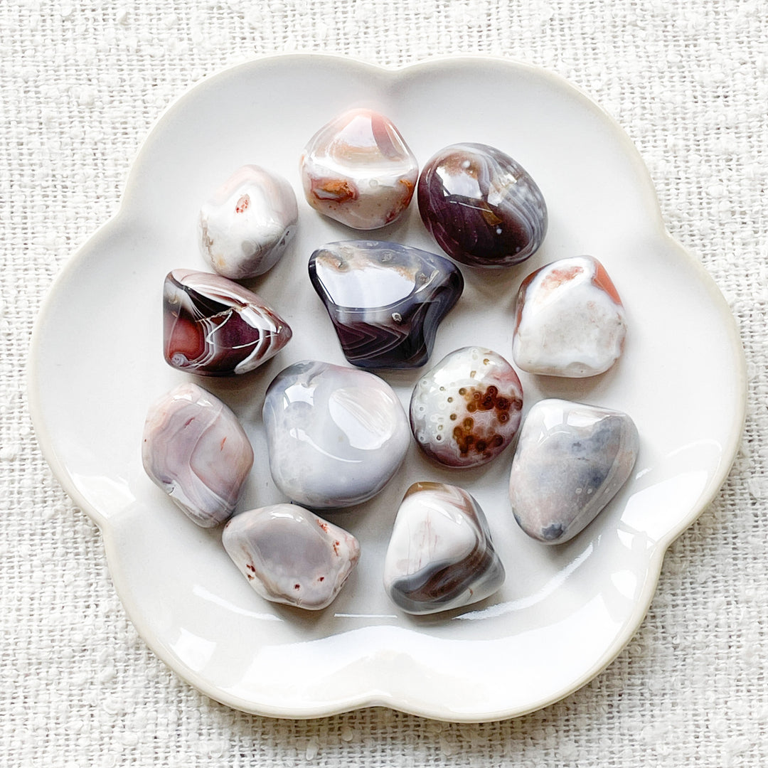 botswana agaat edelsteen trommelsteen knuffelsteen