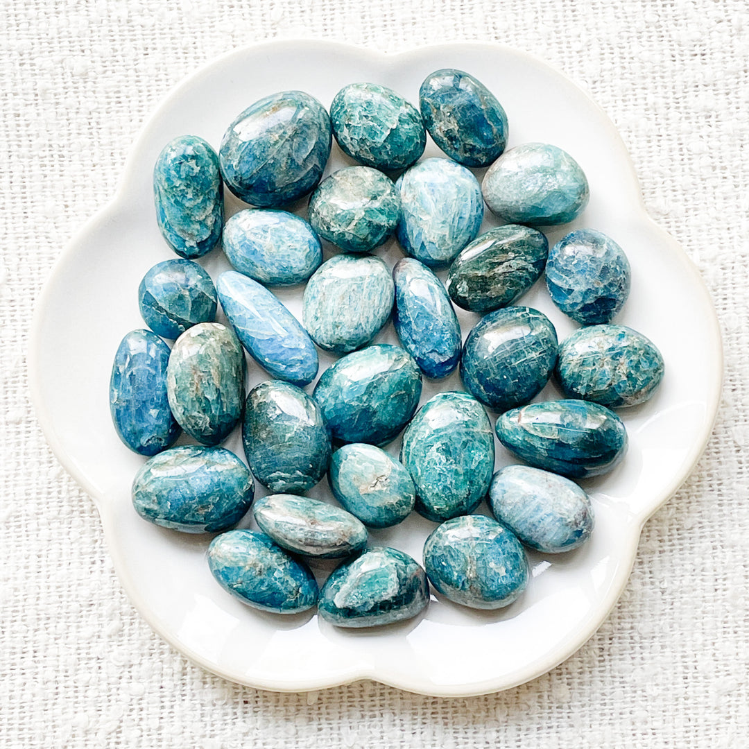 apatiet knuffelsteen edelsteen trommelsteen