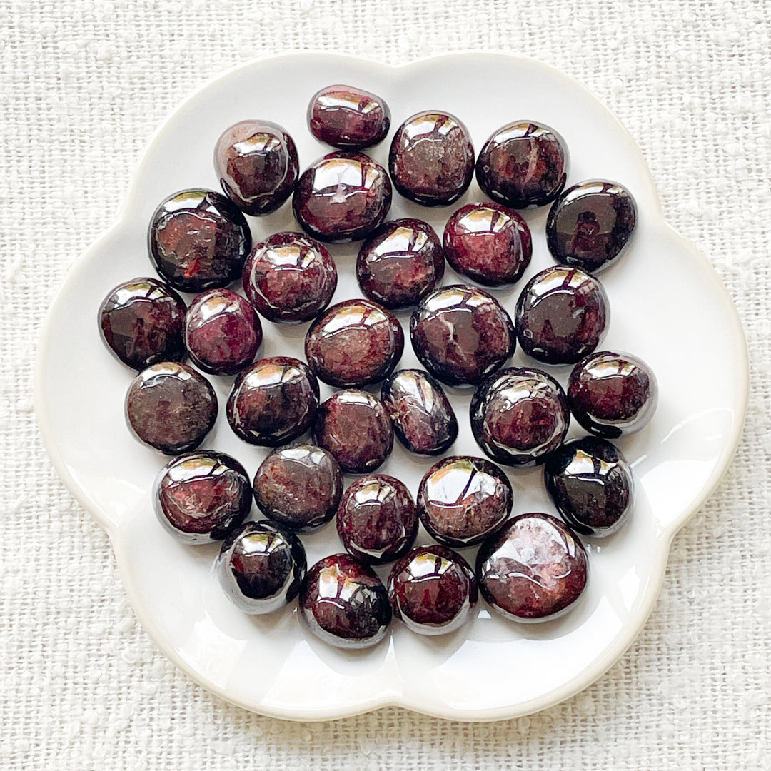 almandien rode granaat knuffelsteen trommelsteen edelsteen