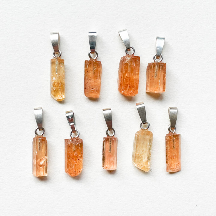 gouden topaas edelsteen premium hanger 925 sterling zilver