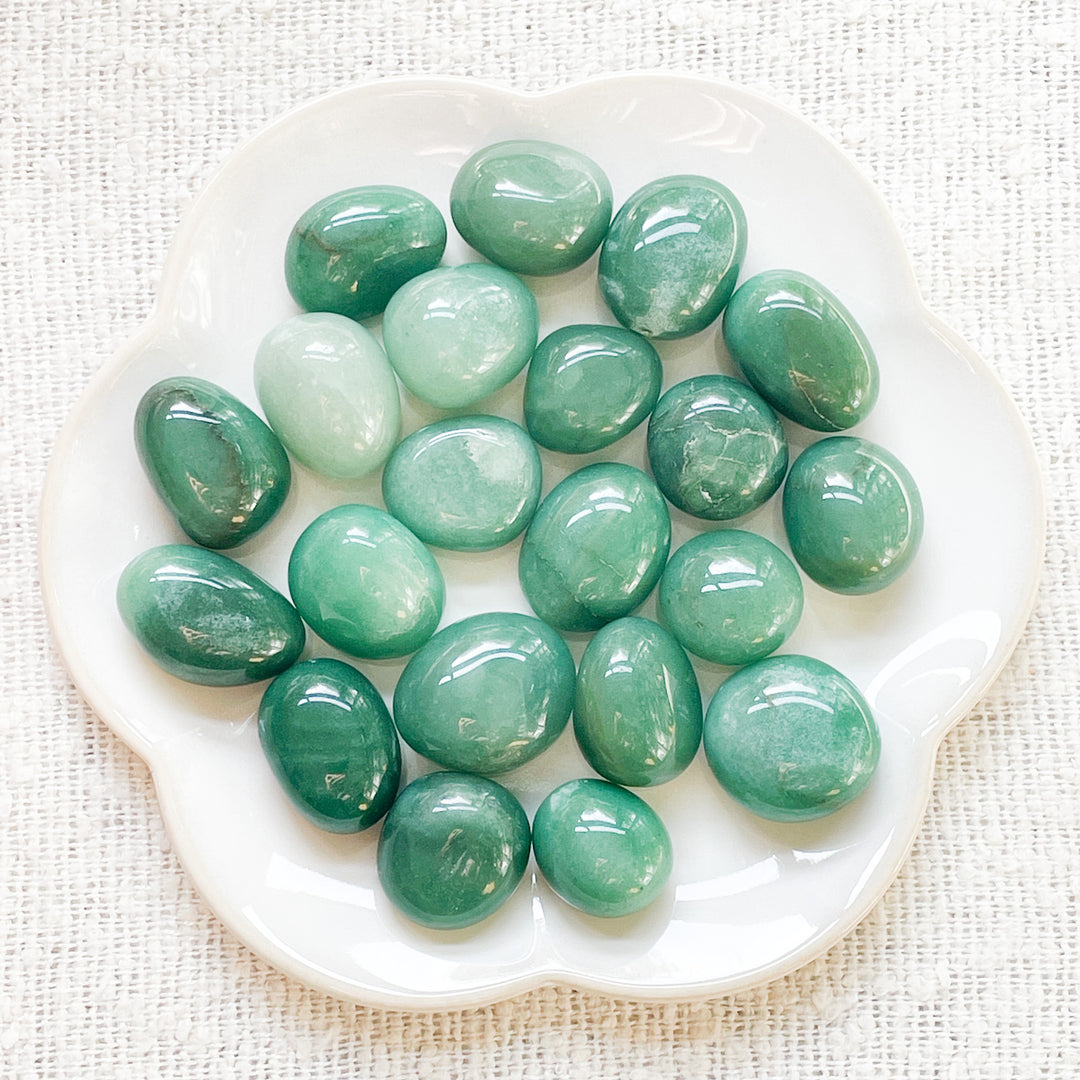 aventurijn groene edelsteen knuffelsteen trommelsteen