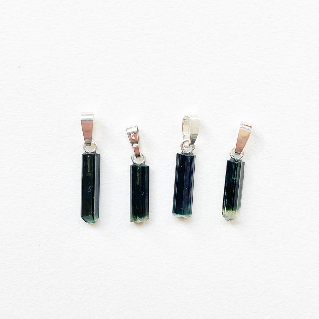 groene toermalijn verdeliet premium edelsteen hanger 925 sterling zilver