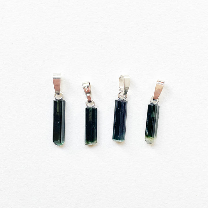 groene toermalijn verdeliet premium edelsteen hanger 925 sterling zilver