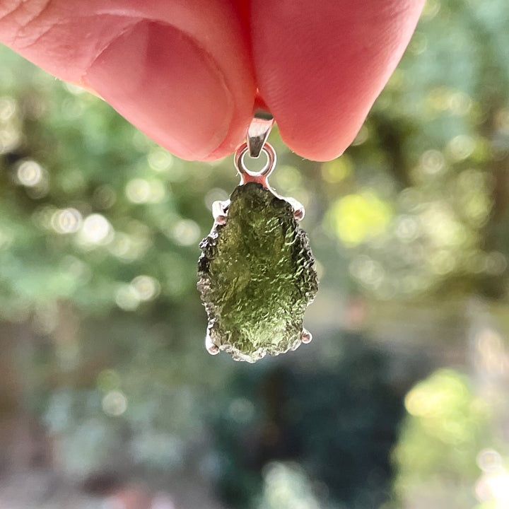 moldaviet tsjechie edelsteen hanger 925 sterling zilver moldavite