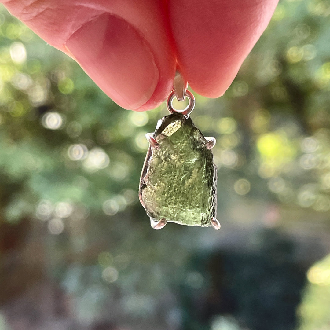 moldaviet tsjechie edelsteen hanger 925 sterling zilver moldavite