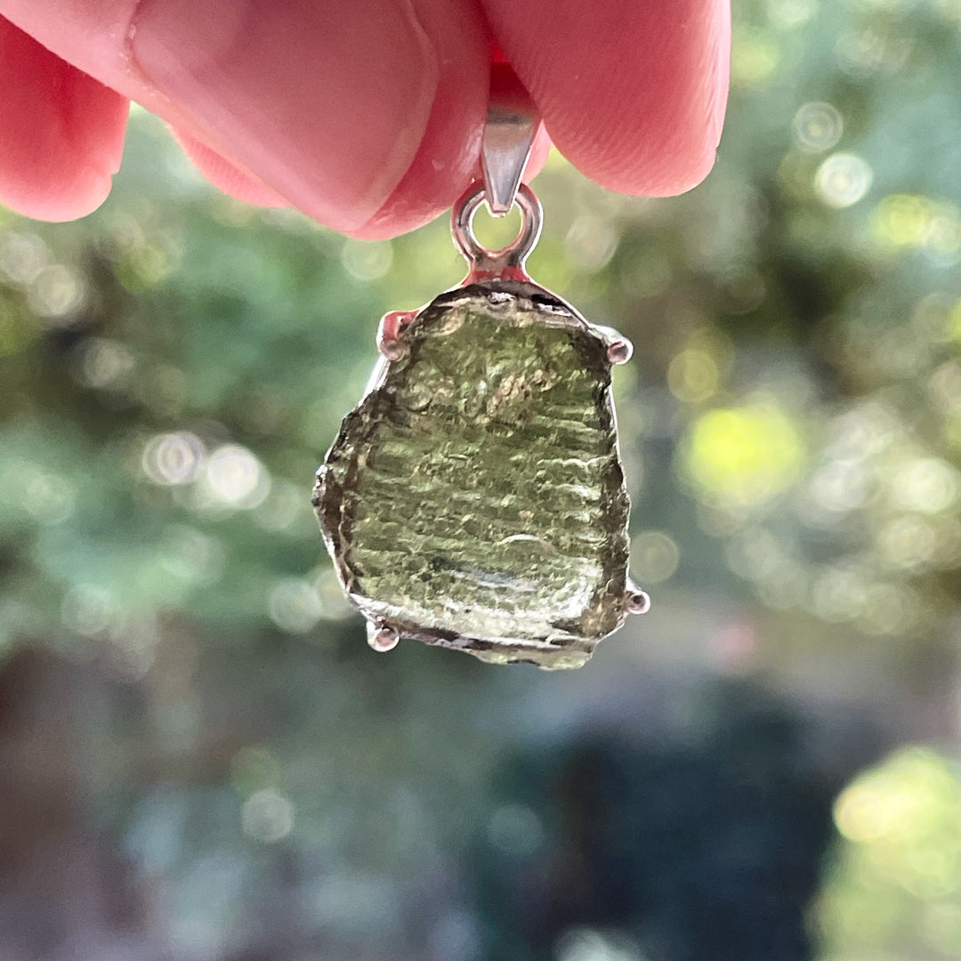 moldaviet tsjechie edelsteen hanger 925 sterling zilver moldavite