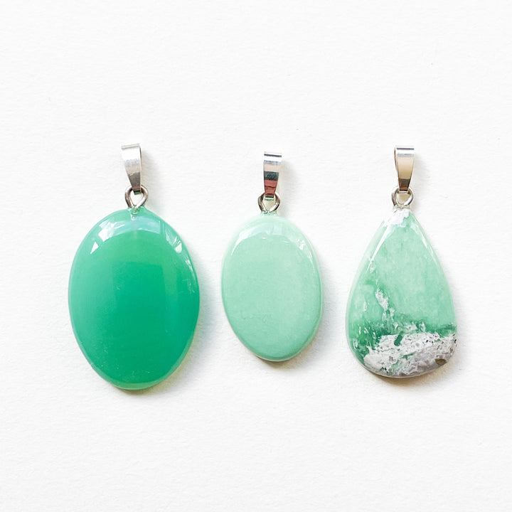 chrysopraas groene premium edelsteen hanger 925 sterling zilver