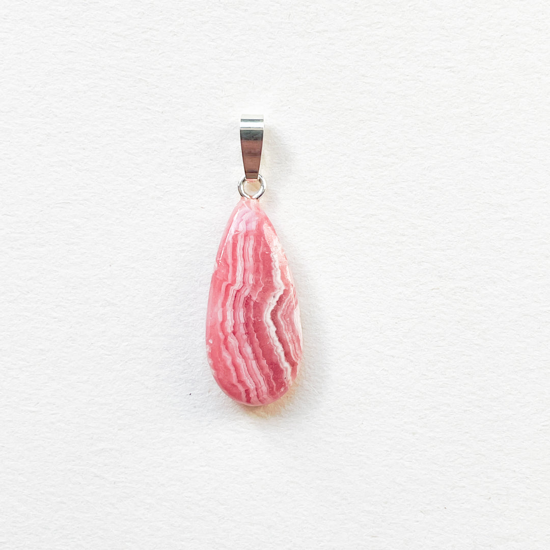 rhodochrosiet roze premium edelsteen hanger 925 sterling zilver