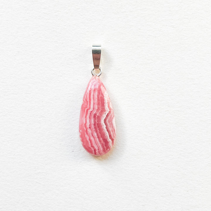 rhodochrosiet roze premium edelsteen hanger 925 sterling zilver