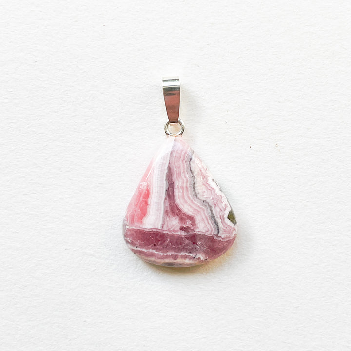 rhodochrosiet roze premium edelsteen hanger 925 sterling zilver