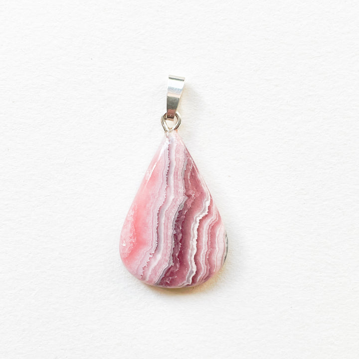 rhodochrosiet roze premium edelsteen hanger 925 sterling zilver