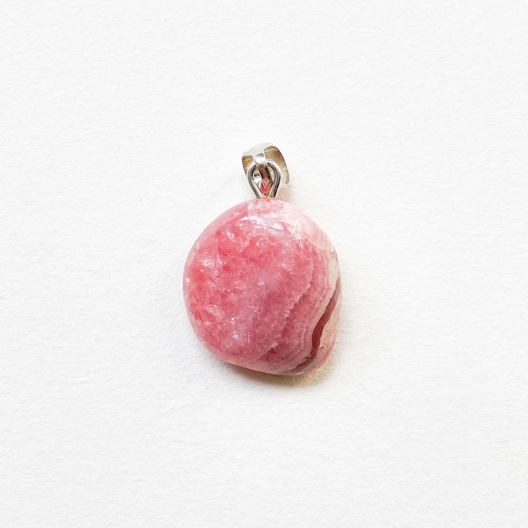 rhodochrosiet roze premium edelsteen hanger 925 sterling zilver