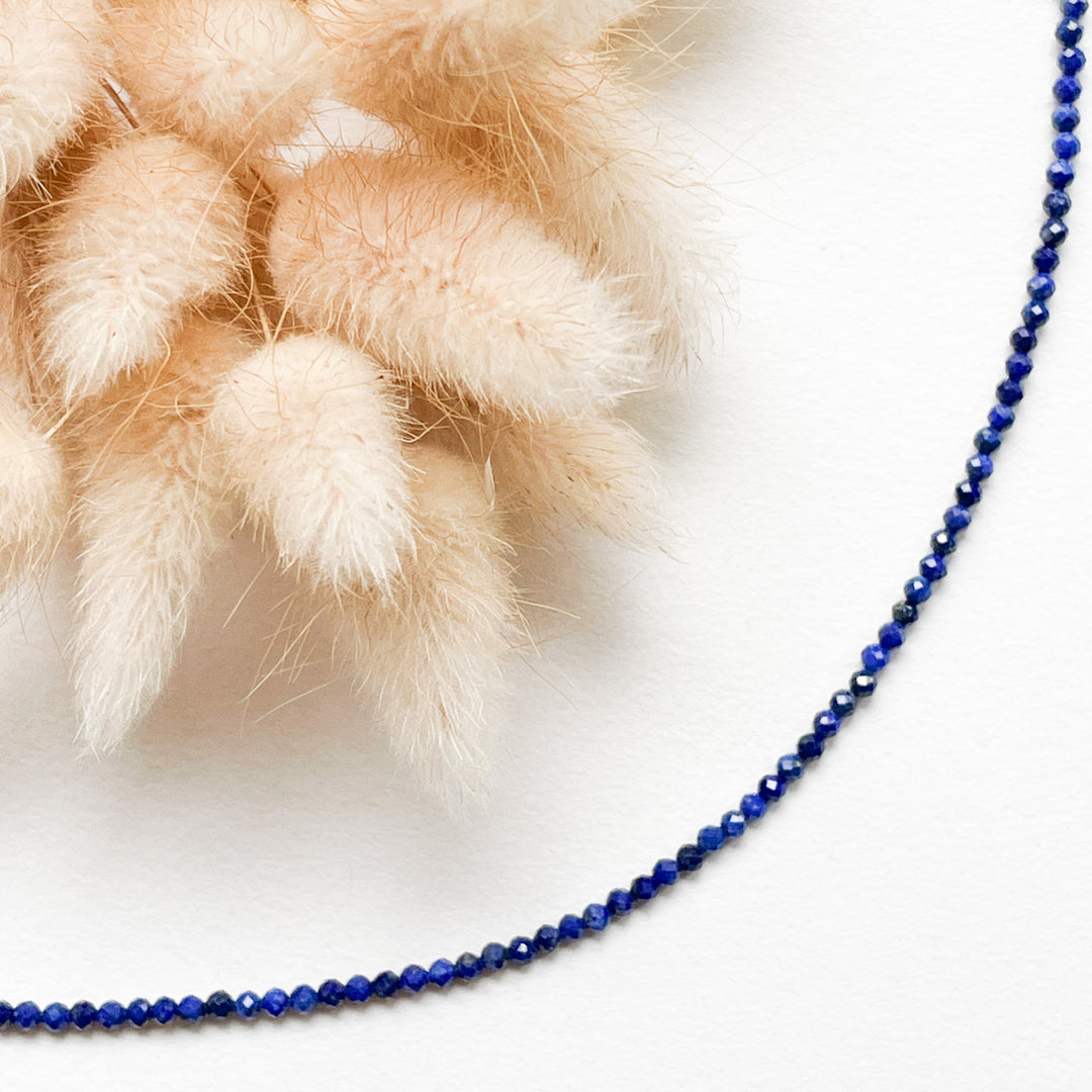 lapis lazuli kralenketting 925 sterling zilver edelsteen sieraad juweel