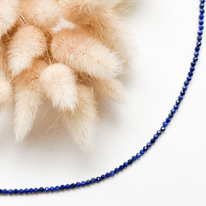 lapis lazuli kralenketting 925 sterling zilver edelsteen sieraad juweel